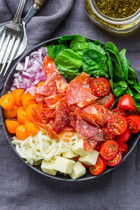 Spinach Salad Recipe With Mozzarella Tomato And Pepperoni Spinach