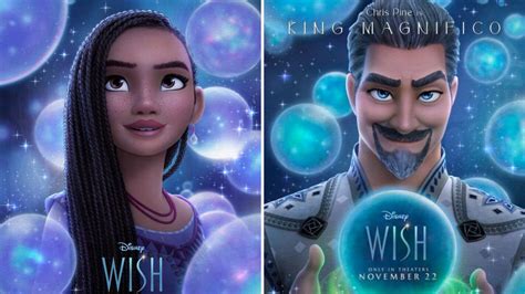 ‘wish Character Posters For Asha And King Magnifico Released