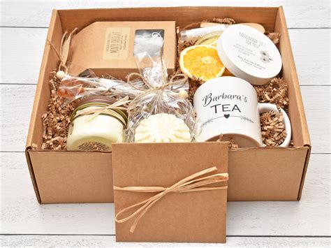 Mom Birthday Gift Box Gift Baskets For Women Tea And Bath Gift Set Tea Lover Gift Box