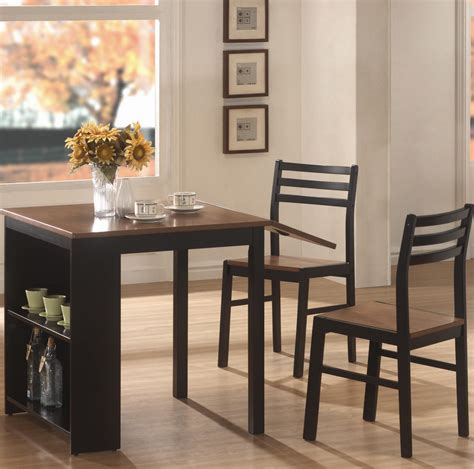 Folding tables and folding chairs are great space savers and can be easily stowed away when not in use. Small Rectangular Kitchen Table - HomesFeed