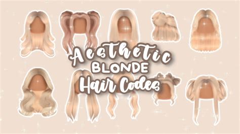 Blonde Hair Codes For Bloxburg
