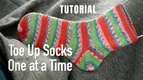 Toe Up Sock Knitting Tutorial Fast And Easy Socks One At A Time On 9 Inch Knitting Needles