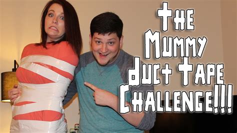 Girlfriend Does The Mummy Duct Tape Challenge Youtube
