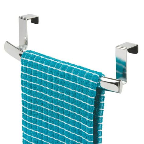 Mdesign Steel Over Door Curved Towel Bar Storage Hanger For Cabinet Or