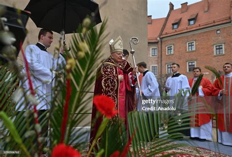 Archbishop Marek Jedraszewski Leads The Palm Sunday Celebration At