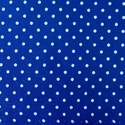 Small Polka Dot Royal Blue Cotton Fabric Royal Blue Background