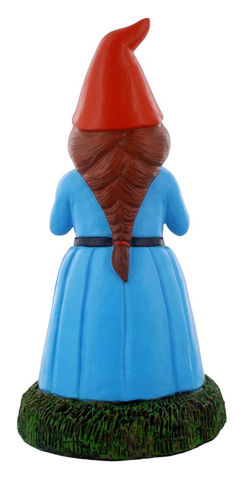 gnometastic lady double bird garden gnome statue 8 45 tall indoor outdoor funny naughty lawn