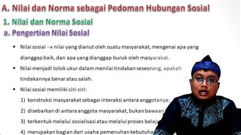 Perbedaan Nilai Dan Norma Sosial Sosiologi Sma X Youtube