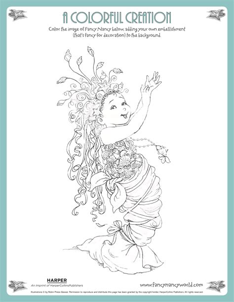 After all, every princess needs a fairy godmother, and your little one can find hers from this collection of unique free fairy coloring pages. Fancy Nancy Party