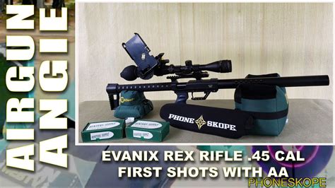 evanix rex rifle 45 cal first shots with aa youtube