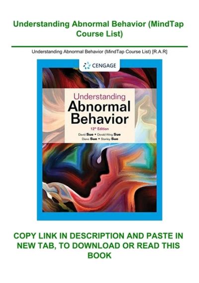 Understanding Abnormal Behavior Mindtap Course List Rar