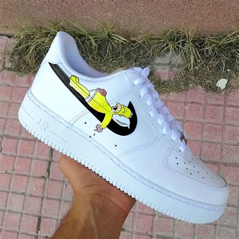 Buy safely with our purchase protection! Homer Simpson swoosh Air force one in 2020 | Nike shoes ...