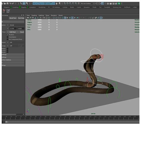 Artstation Rigged King Cobra Snake Resources