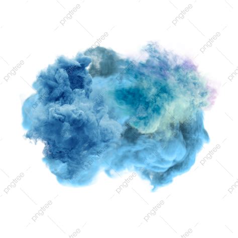Efecto De Humo Azul Polvo Png Polvo Fumar Explotar Png Y Psd Para
