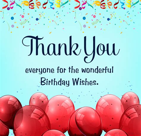 Thank You Note For Birthday Wishes On Facebook Thank You
