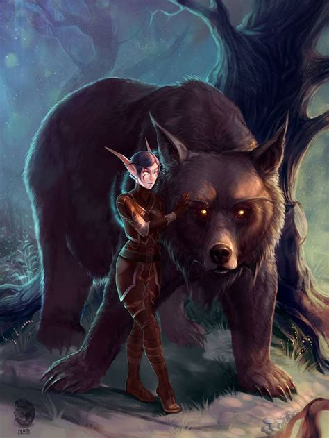 Sai Night Elf And Her Feral By Deviantart