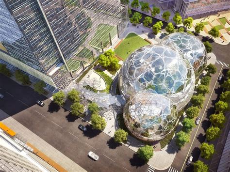 Amazon Spheres The Mini Rainforest Campus In Seattle By Nbbj