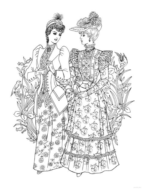 Historical Accuracy Reincarnated Historical Fashion Coloring Pages 15