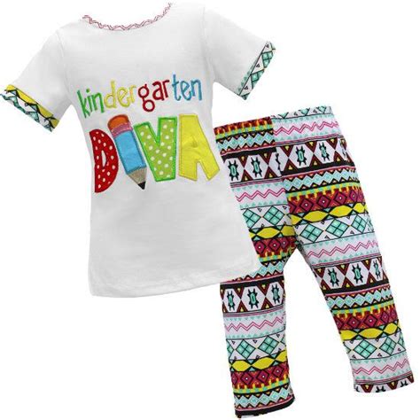 Girls Kindergarten Diva First Day Of School Outfit Size 5t 8