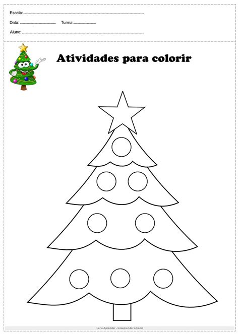 Vamos Pintar A árvore De Natal Ler E Aprender Arvore De Natal