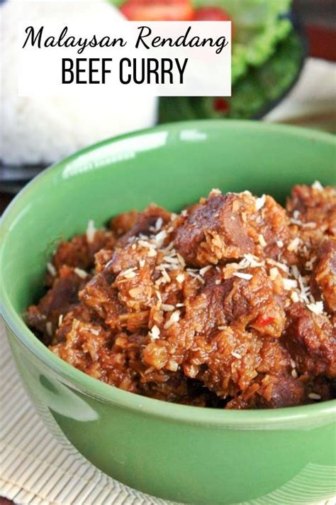 Authentic Malaysian Beef Rendang Recipe Recipe Beef Beef Rendang