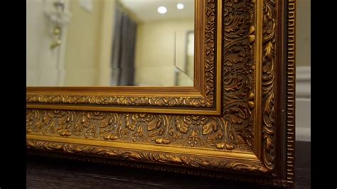 West Frames Elegance Ornate Embossed Antique Gold Floor Mirror Youtube