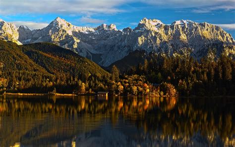 Peaceful Mountain Lake Wallpaper Nature And Landscape