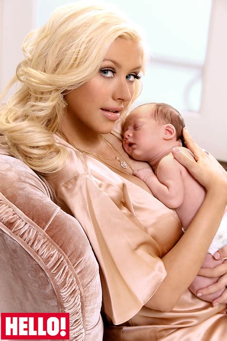 As She Unveils Her New Baby Son Christina Aguilera Reveals She Was Too Petrified To Push
