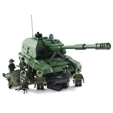Army Msta Howitzer Military Building Block Tank Compatible With Lego
