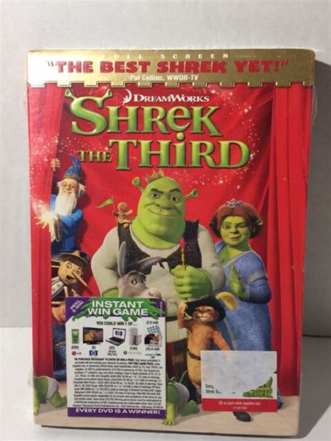 Shrek The Third Dvd 2007 Target Exclusive W Now Shrek Cd Ebay