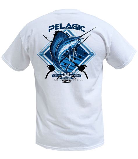 Buy Pelagic White Sailfish Premium Tee T Shirt