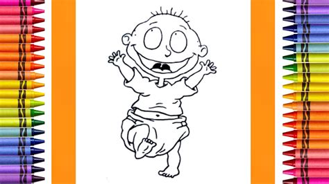 The Coloring Couple Presents Tommy Pickles From Rugrats How To