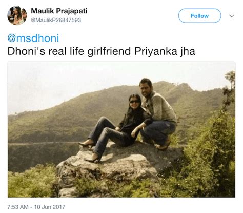 Here’s The Real Truth Behind The Viral Picture Of Ms Dhoni With Ex Girlfriend Priyanka Jha Who