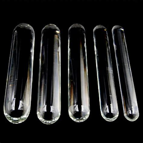 4 Size Clear Glass Anal Dildo Smooth Penis Butt Plug Adult Stimulator Long Dildos Anal Plugs For
