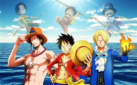 Portgas D Ace Monkey D Luffy And Sabo 2 Years By Spartandragon12 On