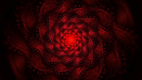 Red Fractal Swirling Hd Trippy Wallpapers Hd Wallpapers
