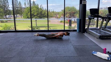 Bw Sequence 2 Prone Isometric Back Extension Youtube