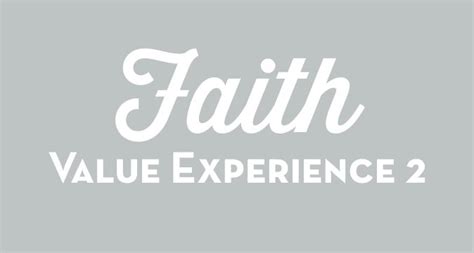 Faith Value Experience 2 Making Progress Personal Personal Progress