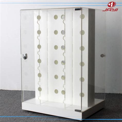 Custom Floating Lockable Perspex Acrylic Display Showcase Cabinet For