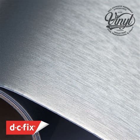 Metallic Brushed Steel Grey Sticky Vinyl Fablon And X28343 8313and X29