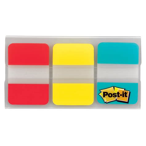 Post It Durable Tabs Redyellowblue 1 X 12 22 Tabscolour 66