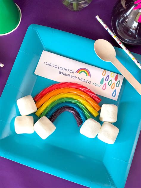 Like To Look For Rainbows Lds Baptism Toppers Rainbow Party Etsy