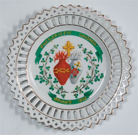 1932 Eucharistic Congress Decorative Ribbon Plates At Whytes Auctions