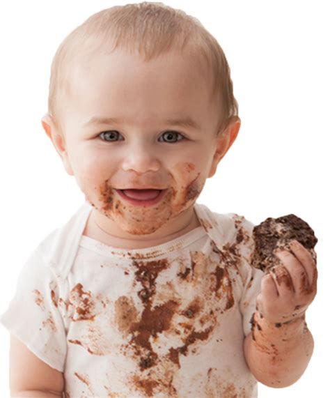 Sweet Baby Eating Chocolate Picture