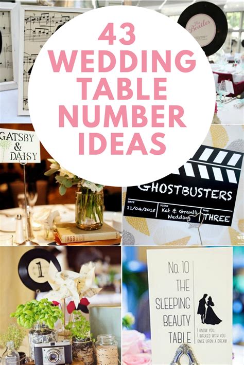 43 Creative Wedding Table Numbers ~ KISS THE BRIDE MAGAZINE