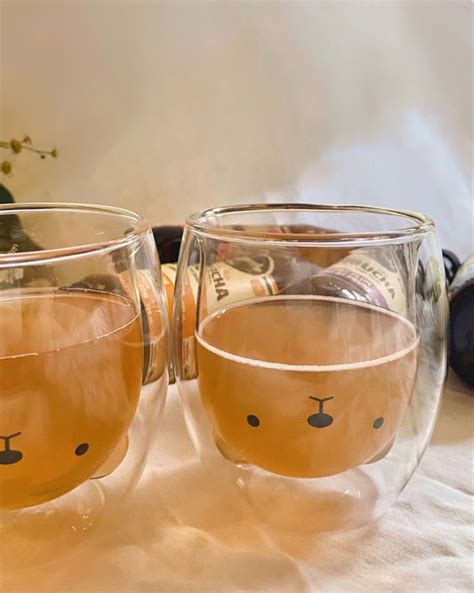 Aesthetic Cute Cups 🧸💛 In 2021 Cute Cups Cute Mugs Glass Cup