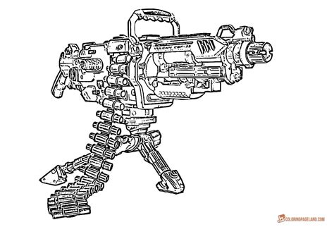Rival Nerf Gun Coloring Pages Kidsworksheetfun