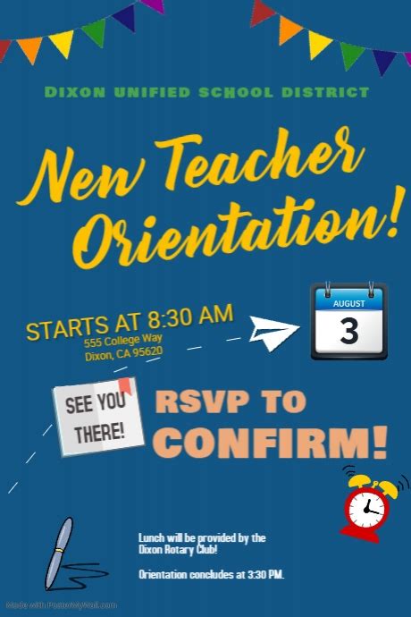 Copy Of Back To School Orientation Postermywall