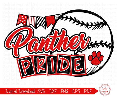 Panther Baseball Svg Panther Softball Svg Panther Panthers Etsy
