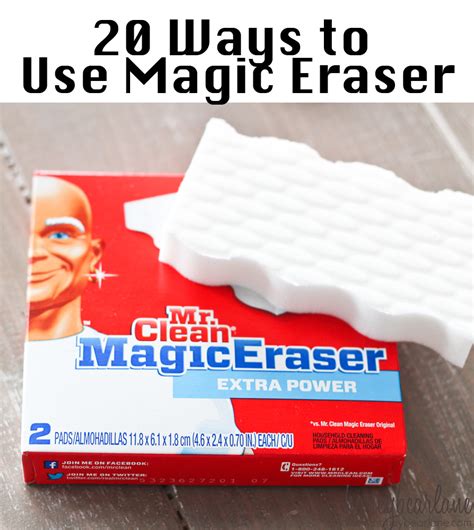 Just make sure it's dry first. 20 Things to Clean with Magic Eraser - Honeybear Lane